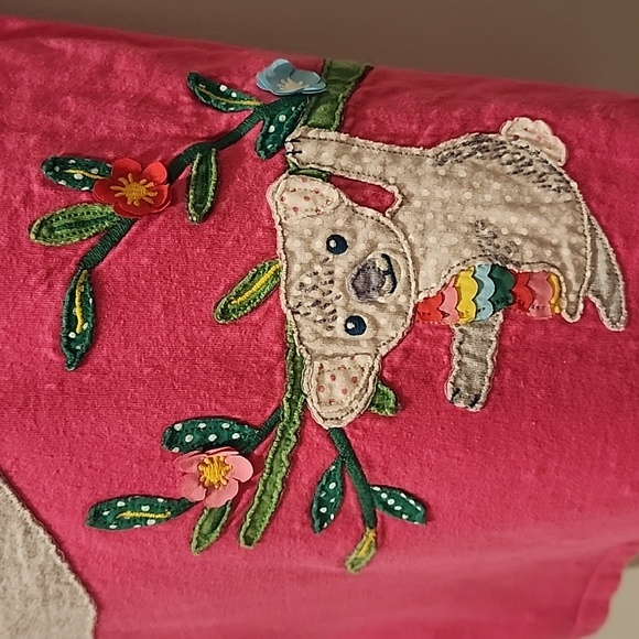 Mini Boden Pink Koala Bear Applique Short Sleeve Tshirt 8-9Y - Picture 6 of 10